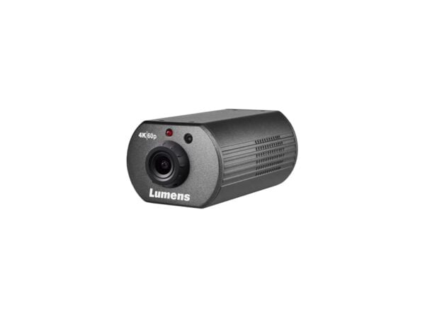 Lumens VC-BC301P - 4K IP POV Box Camera, 12x PoE 60 FPS (Black) -