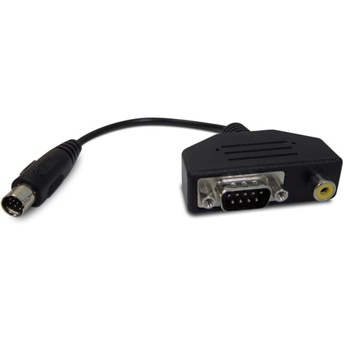 Lumens DC-A16 RS-232 and Composite Video to Mini DIN Adapter Cable for Select Lumens Document Cameras (7.5") -