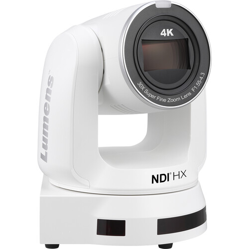 Lumens VC-A71PNW 4K IP PTZ Video Camera (White) -