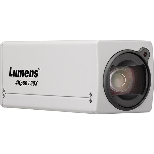 Lumens 4K Box Cam 30X Opticial Zoom (White) - Lumens