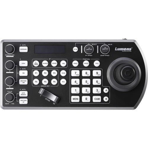 Lumens Compact IP PTZ Video Camera Joystick Controller - Lumens