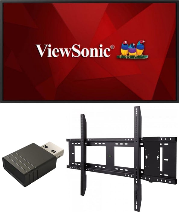 ViewSonic CDE5520-E1 - 55" Large Format Presentation Screen Bundle (Black) - ViewSonic Corp.