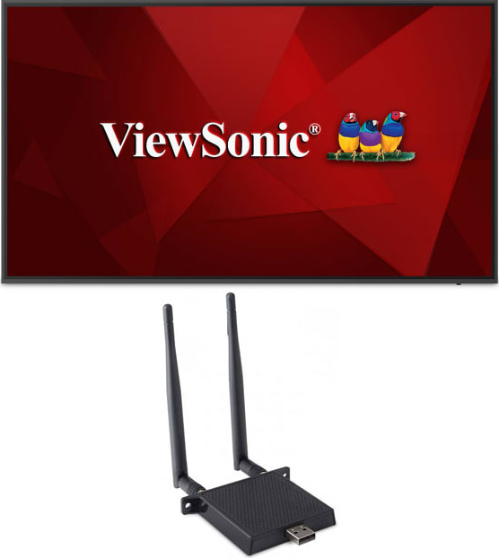 ViewSonic CDE6520-W1 - 65" Large Format Presentation Screen (Black) - ViewSonic Corp.