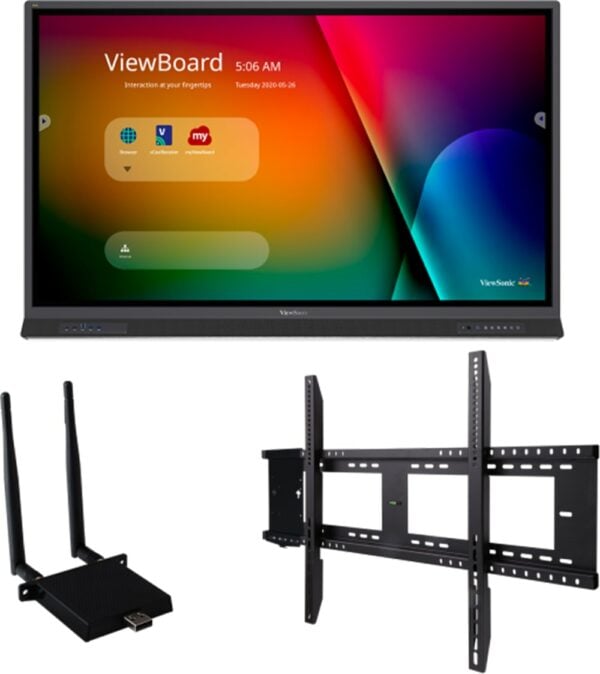 ViewSonic IFP6552-E1 65" ViewBoard 4K Interactive Flat Panel Bundle - ViewSonic Corp.
