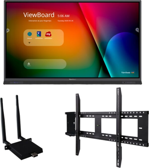 ViewSonic IFP8652-E1 86" ViewBoard 4K Interactive Flat Panel Bundle -