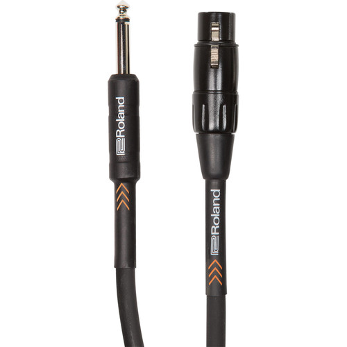 Roland Black Series XLR-F to 1/4" High-Impedance Microphone Cable (20') - Roland