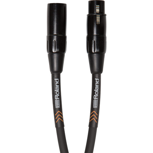 Roland Black Series Heavy-Duty XLR to XLR Balanced Microphone Cable (25') - Roland