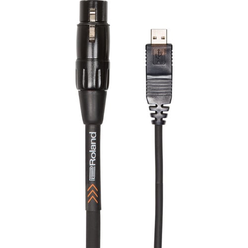 Roland Black Series USB Type-A Male to XLR Female Cable - Roland