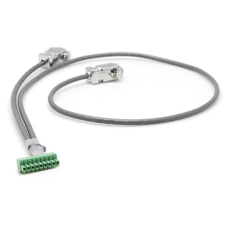Hall Research CA10217 Pluggable Terminal Block to Two DB9 RS232 Cable - Hall Technologies