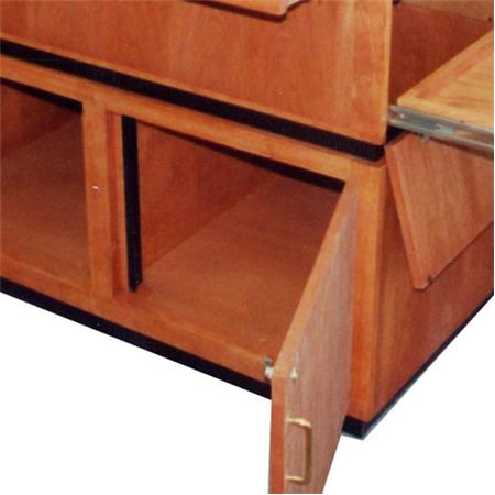 AmpliVox Component Installation Rack Rails for SW3030 Solid Hardwood Lectern - AmpliVox Sound Systems