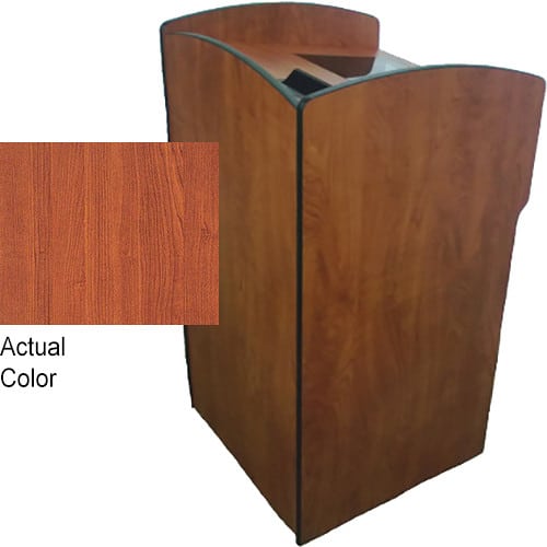 AmpliVox Sound Systems Flash Podium with Viewport (Cherry) -