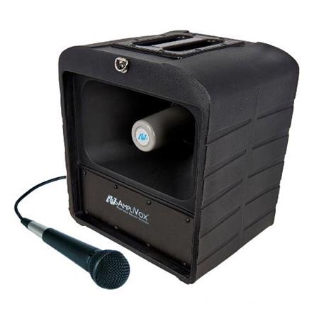 AmpliVox S680 Mega Hailer Bluetooth PA System with Wired Handheld Dynamic Microphone - AmpliVox Sound Systems
