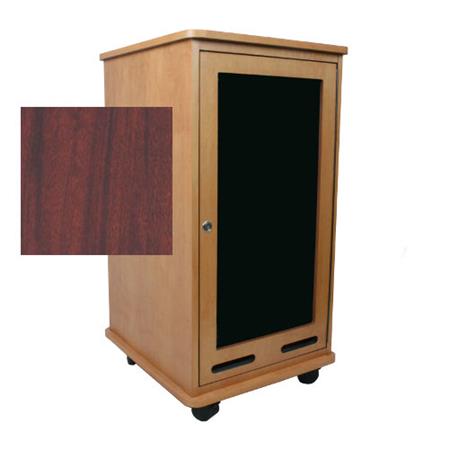 AmpliVox RC2101 21U Rack Cabinet, Laminate, Mahagony - AmpliVox Sound Systems