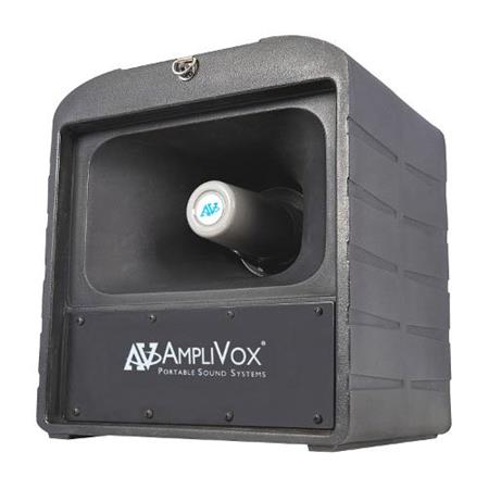 AmpliVox S1284 Mega Hailer 50W Companion Speaker, Weather Resistant, Single - AmpliVox Sound Systems