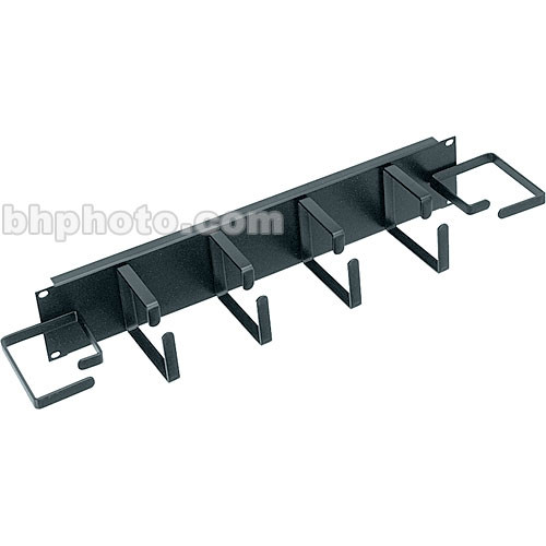Middle Atlantic HCM-2DV Horizontal Cable Manager: 2U D-Ring Style with End Rings - Mid Atlantic