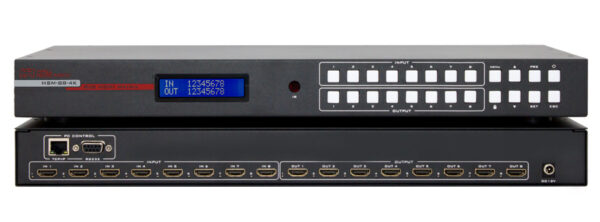 Hall Technologies HSM-88-4K 4K 8X8 HDMI Matrix Switch with IR, RS-232, and IP Control - Hall Technologies