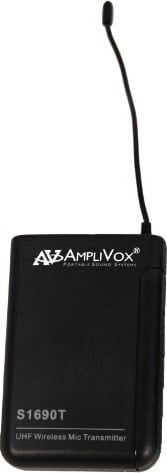 AmpliVox S1690T Wireless 16 Channel UHF Bodypack Transmitter - AmpliVox Sound Systems