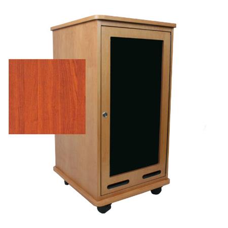 AmpliVox RC2101 21U Rack Cabinet, Veneer, Cherry - AmpliVox Sound Systems