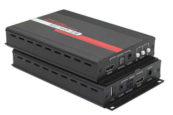 Hall Technologies SC-HD-2B 4K/60Hz HDMI Scaler with Audio Embed/Extract & Image Flip Capability - Hall Technologies