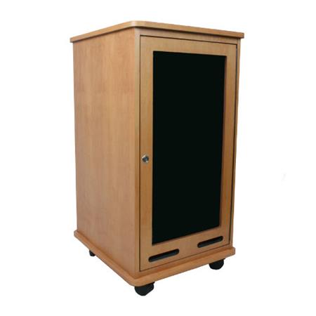 AmpliVox RC2101 21U Rack Cabinet, Veneer, Maple - AmpliVox Sound Systems