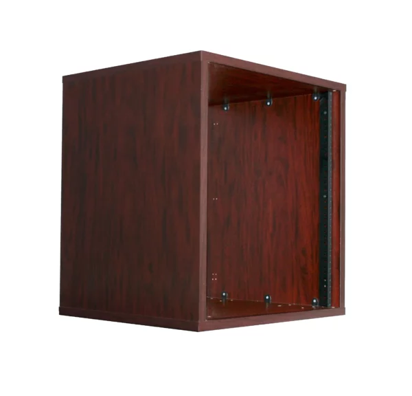 AmpliVox 12U RTA Economy Rack Cabinet, Medium Oak - AmpliVox Sound Systems