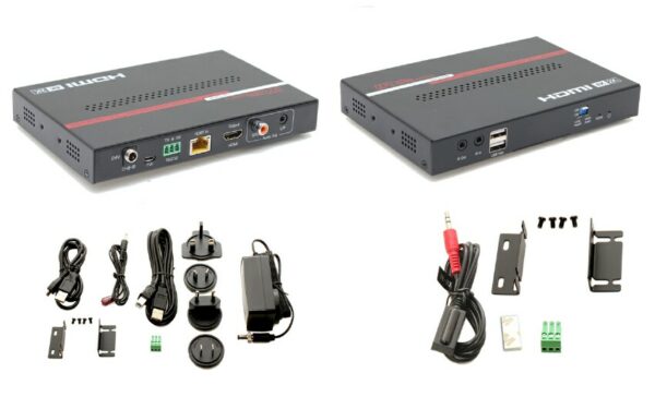 Hall Technologies UH18-R 4K Video and USB HDBaseT 2.0 Extender (Sender + Receiver) -