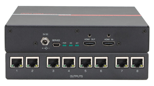 Hall Technologies ULTRA-V-8S Model ULTRA-V-8S 4K UHD HDMI Splitter/Extender over 1 CAT6 to 100m/328ft - Hall Technologies