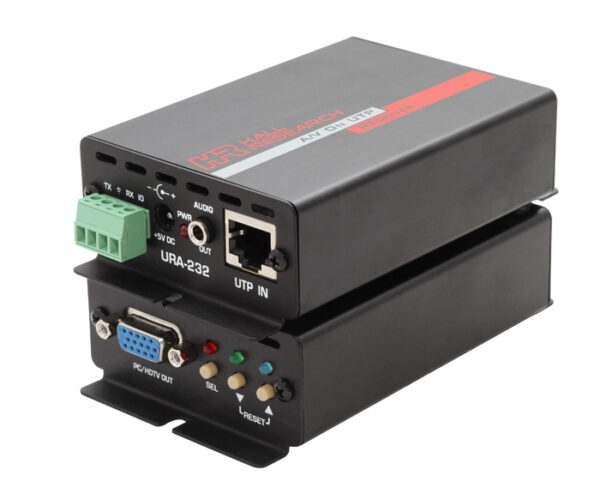 Hall Technologies URA-232 VGA + Audio + RS232 Over UTP Receiver -