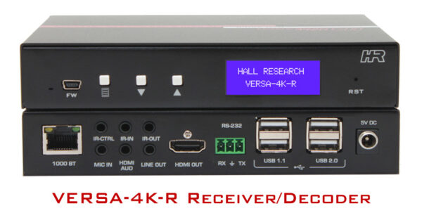 Hall Technologies VERSA-4K-R 4K Video & USB over IP - Hall Technologies