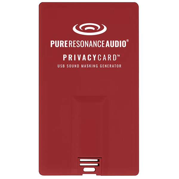 Pure Resonance Audio PRA-PRIVACY-WHT USB Sound Masking Generator Privacy Card - White Noise -