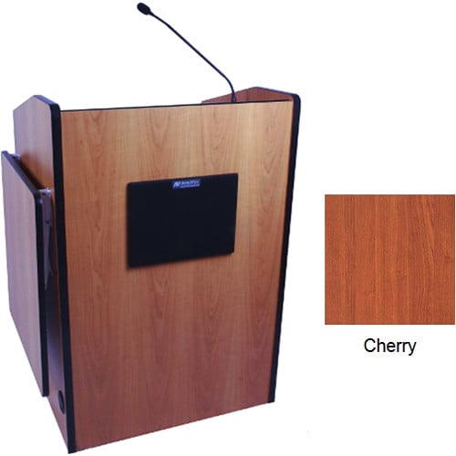 AmpliVox Sound Systems SW3235-CH Wireless Multimedia Presentation Podium (Cherry) -