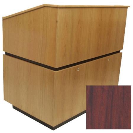 AmpliVox Coventry Lectern without Sound, Natural Mahogany - AmpliVox Sound Systems