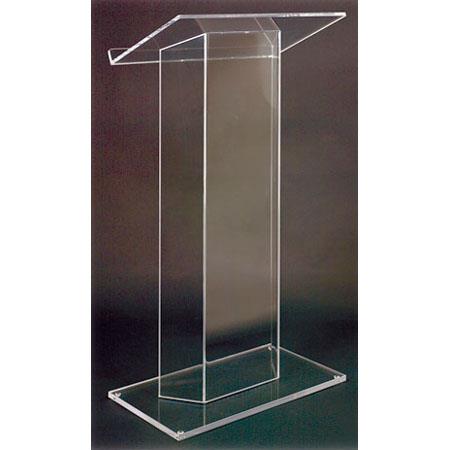 AmpliVox SN3050 Clear Acrylic Lectern Pulpit - AmpliVox Sound Systems