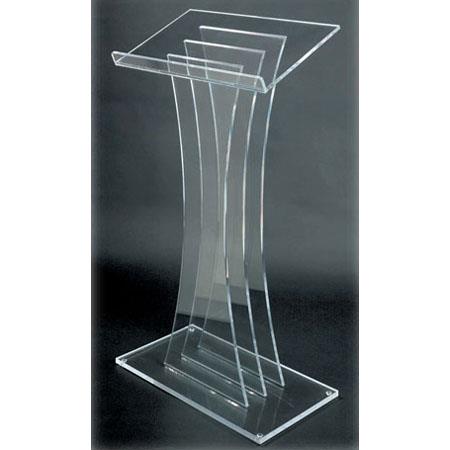 AmpliVox SN3065 Contemporary Acrylic Lectern Pulpit - AmpliVox Sound Systems