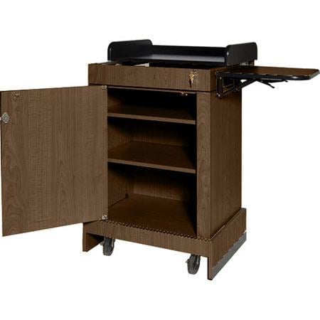 AmpliVox SN3230 Multimedia Computer Lectern without Sound, Walnut - AmpliVox Sound Systems
