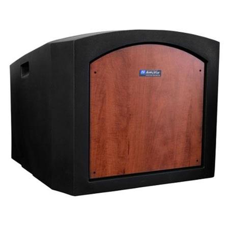 AmpliVox SN3240 Pinnacle Table Top Lectern, No Sound System, Medium Oak - AmpliVox Sound Systems