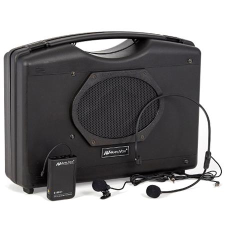 AmpliVox SW222A Wireless Audio Portable Buddy with Headset and Lapel Microphones - AmpliVox Sound Systems