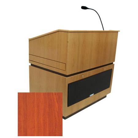 AmpliVox SW3030 Wireless Coventry Lectern, Cherry - AmpliVox Sound Systems