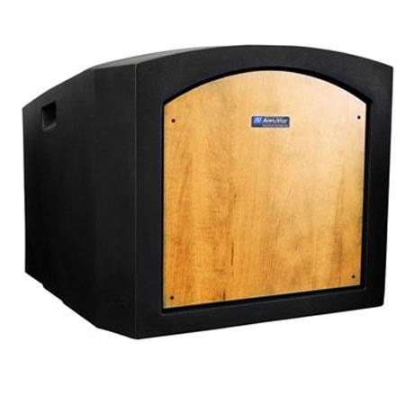 AmpliVox Wireless Tabletop Lectern, Maple - AmpliVox Sound Systems