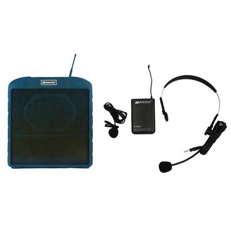 AmpliVox SW690 AirVox PA System with Wireless Headset & Lapel Microphone - AmpliVox Sound Systems