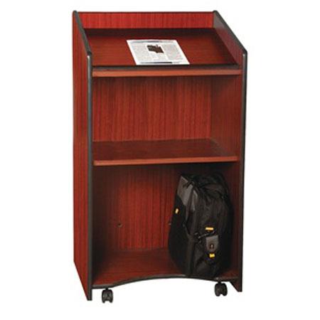 AmpliVox W450 Presidential Lectern without Sound, Mahogany - AmpliVox Sound Systems