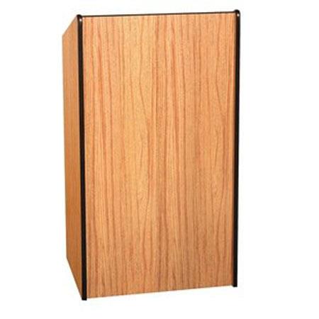 AmpliVox W450 Presidential Lectern without Sound, Medium Oak - AmpliVox Sound Systems