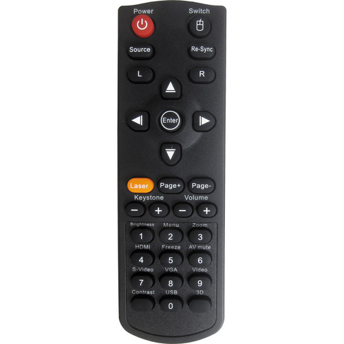 Optoma Technology BR-5038L Remote Control for ZX210ST and ZW210ST DLP Projectors - Optoma Technology, Inc.