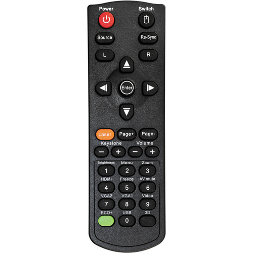 Optoma Technology BR-5039L Remote Control for TX635-3D and TW635-3D DLP Projectors - Optoma Technology, Inc.