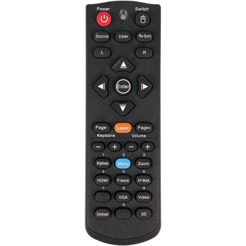 Optoma Technology BR-5042L Remote Control with Laser and Mouse Function for W304M and X304M Projectors - Optoma Technology, Inc.