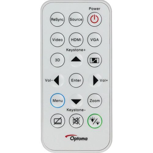 Optoma Technology SP-8VH02GC01 Replacement Remote Control for DS346, DW346, DX346, S315, S316, W316, X315, X316 Projectors - Optoma Technology, Inc.