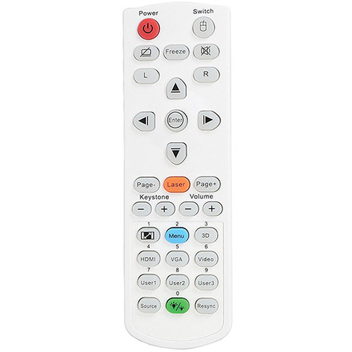 Optoma Technology Remote Control for 4K550ST, EH412, EH412ST, EH330UST, W330UST, EH340UST, W340UST, EH512, W512 Projectors - Optoma Technology, Inc.