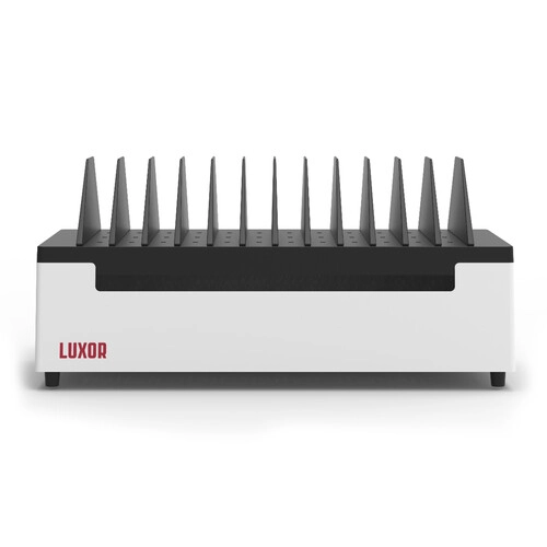 Luxor 12-Slot Desktop Charging Station for Laptops & Mobile Devices - Luxor