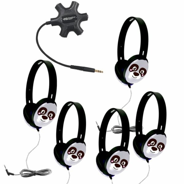 Hamilton PRMP5JB Listening Center with 5 Primo™ Panda Headphones and Galaxy™ Jackbox - Hamilton Electronics Corp.