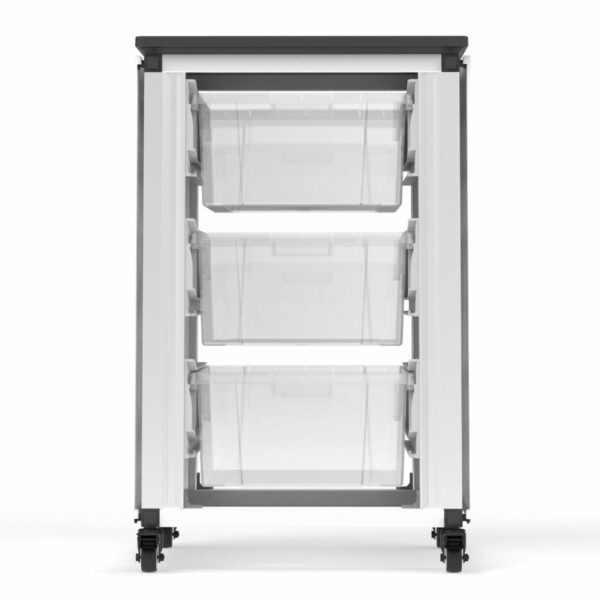 Luxor Modular Classroom Storage Cabinet - Single module with 3 large bins - Luxor